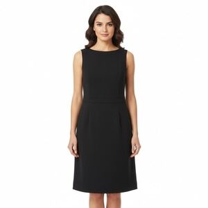 Liz Claiborne Dress Womens 10P Petite Black Sleeveless Career Cocktail Party